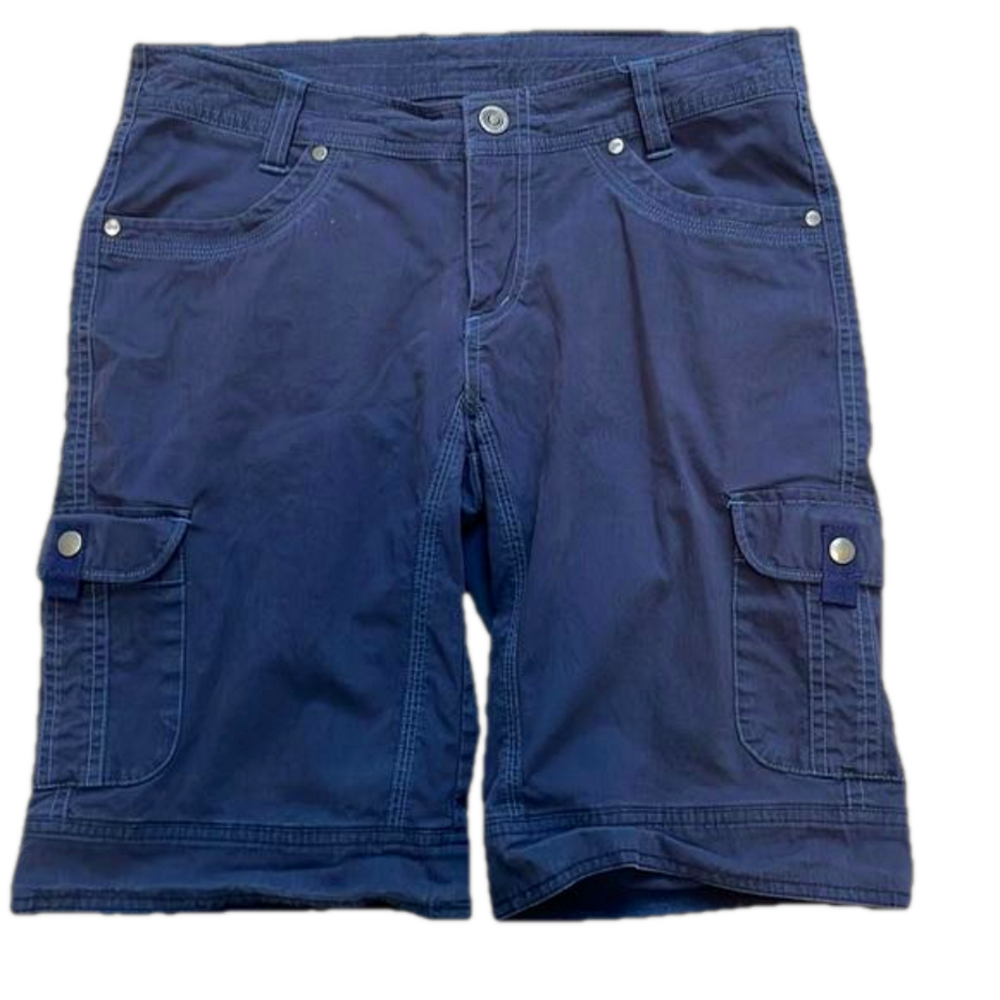 Kuhl navy cargo Bermuda hiking shorts sz 8
